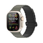 Dux Ducis - Apple Watch (49/46/45/44/42mm) Silikon Armband - KJ Series - schwarz/grün