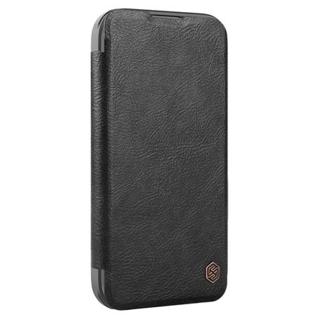 Nillkin - iPhone 16 Pro Hülle - Leder Book Case - Qin Prop Series - schwarz