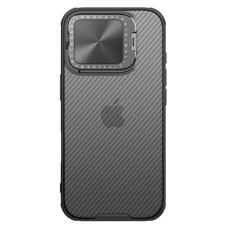 Nillkin - iPhone 16 Pro Hülle - Kunststoff Hardcase - Camshield Prop Series - transparent/schwarz