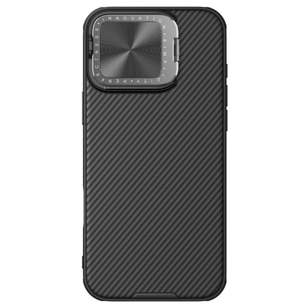 Nillkin - iPhone 16 Pro Max Hülle - Kunststoff Hardcase - Camshield Prop Series - schwarz