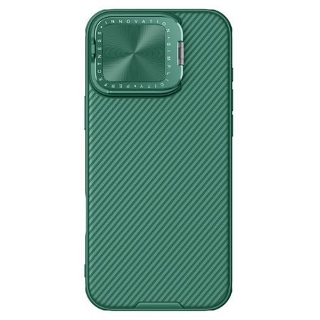 Nillkin - iPhone 16 Pro Max Hülle - Kunststoff Hardcase - Camshield Prop Series - dunkelgrün