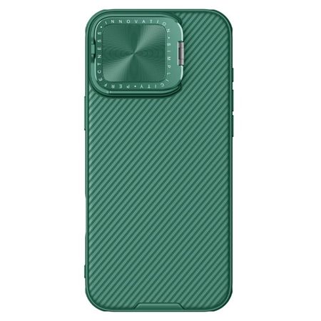 Nillkin - iPhone 16 Pro Max Hülle - Kunststoff Hardcase - Camshield Prop Magnetic Series - dunkelgrün