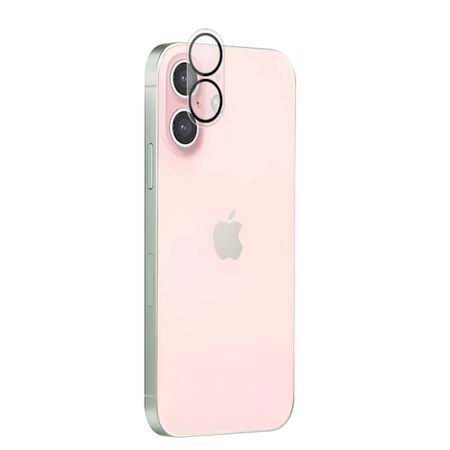 iPhone 16 Plus Kamera Vollschutz Panzerglas - Silk Glass Kameraschutz - schwarz