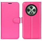 Oppo Reno12 F 5G Handy Hülle - Litchi Leder Bookcover Series - pink