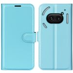 Nothing Phone (2a) / (2a) Plus Handy Hülle - Litchi Leder Bookcover Series - blau