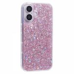 iPhone 16 Plus Handy Hülle - Glitzer TPU Softcase Series - pink