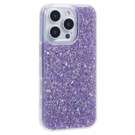 iPhone 16 Pro Max Handy Hülle - Glitzer TPU Softcase Series - purpur