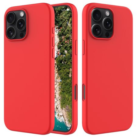 iPhone 16 Pro Max Handy Hülle - Softcase - Liquid Silicone Series - rot