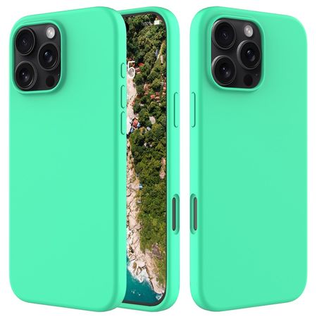 iPhone 16 Pro Max Handy Hülle - Softcase - Liquid Silicone Series - grün