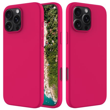 iPhone 16 Pro Max Handy Hülle - Softcase - Liquid Silicone Series - pink