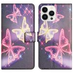 iPhone 16 Pro Handy Hülle - Leder Bookcover Image Series - Schmetterlinge