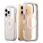 Araree - iPhone 16 Pro Hülle - Case aus TPU und PC - MagSafe kompatibel - Duple M Air Series - pink