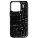 iDeal of Sweden - iPhone 16 Pro Hülle - Designer Case - MagSafe kompatibel - Vegan Leather - Black Croco