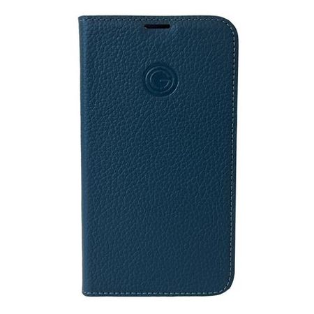 Mike Galeli - iPhone 16 Pro Max Hülle - Echtleder Bookcover - Marc - blau