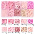 Kleines Kinder Perlen Schmuck Set zum DIY Basteln - für Armband / Kette - pink/rosa