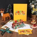 3D Pop-Up Weihnachtskarte - Grusskarte - Saluts Series - festliches Weihnachtsdorf