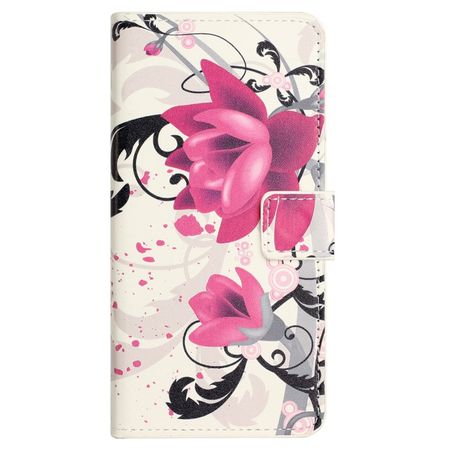 Samsung Galaxy S24 FE Handy Hülle - Leder Bookcover Image Series - Lotus Blume