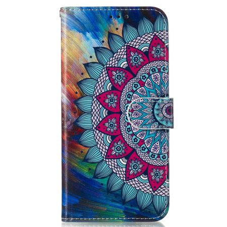 Samsung Galaxy S24 FE Handy Hülle - Leder Bookcover Image Series - Mandala Blume