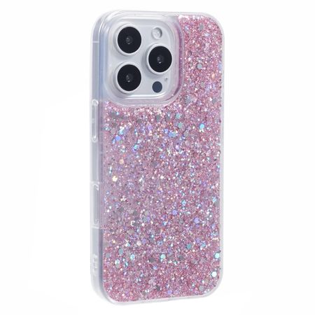 iPhone 16 Pro Max Handy Hülle - Glitzer TPU Softcase Series - pink