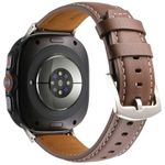 Samsung Galaxy Watch Ultra (47mm) Echtleder Armband - dunkelbraun