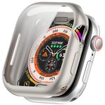 Apple Watch 10 (42mm) Schutzhülle aus TPU Plastik - metallic - weiss