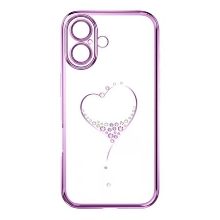 Kingxbar - iPhone 16 Schutzhülle - Case mit Kristallen - Wish Series - purpur