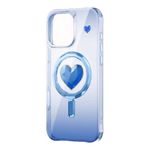 Kingxbar - iPhone 16 Pro Schutzhülle - Case mit Kristallen - MagSafe kompatibel - Eternal Series - blau