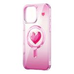 Kingxbar - iPhone 16 Pro Schutzhülle - Case mit Kristallen - MagSafe kompatibel - Eternal Series - pink