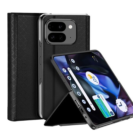 Dux Ducis - Google Pixel 9 Pro Fold Hülle - Leder Case - Bril Series - schwarz