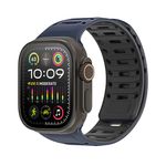 Dux Ducis - Apple Watch (49/46/45/44/42mm) Magnetisches Silikon Armband - CS Series - blau/schwarz