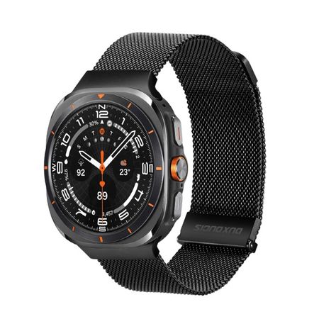 Dux Ducis - Samsung Galaxy Watch Ultra (47mm) Edelstahl Armband - Milanese Series - schwarz