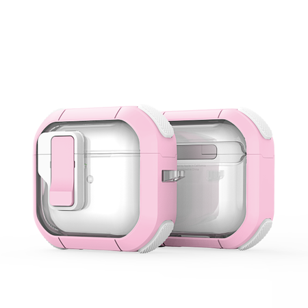 Dux Ducis - AirPods 4 TPU und PC Case Hülle - PECN Series - pink/weiss