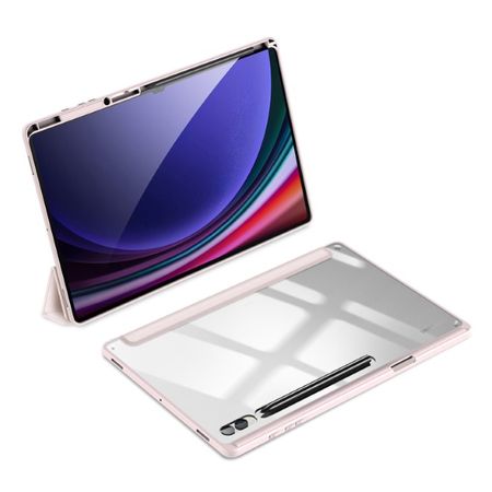 Dux Ducis - Samsung Galaxy Tab S10 Ultra / S9 Ultra / S8 Ultra Hülle - Leder Bookcover - Toby Series - pink