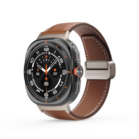 Dux Ducis - Samsung Galaxy Watch Ultra (47mm) Echtleder Universal Armband - YA Series - braun