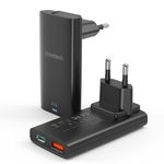 Choetech - USB-C und USB-A GaN Fast Charger (65W) - Schnellladegerät - CH Edition - schwarz