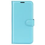 Samsung Galaxy A36 5G Handy Hülle - Litchi Leder Bookcover Series - blau