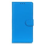 Samsung Galaxy A56 5G Handy Hülle - Litchi Leder Bookcover Series - blau