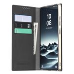 Araree - Samsung Galaxy S25 Ultra Hülle - Case aus Kunstleder - Mustang Diary Series - Made in Korea - schwarz