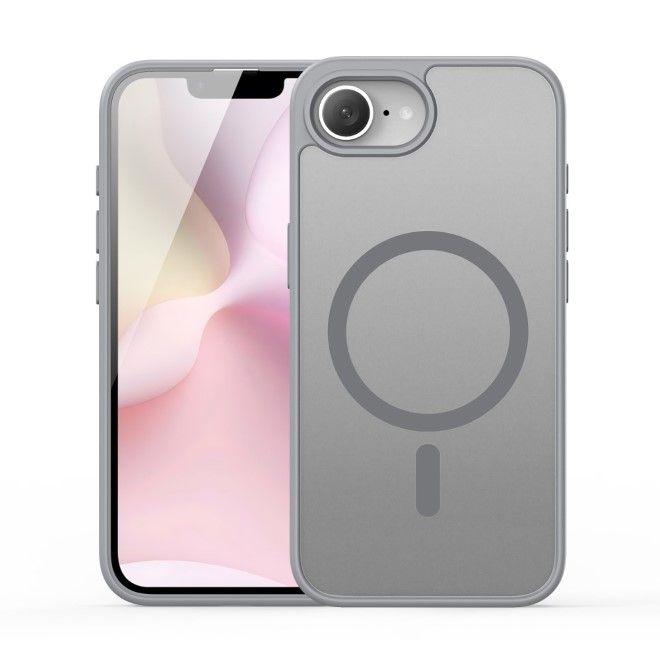 Dux Ducis - iPhone 16e Hülle - TPU und PC Hardcase - MagSafe kompatibel - Yind Series - grau