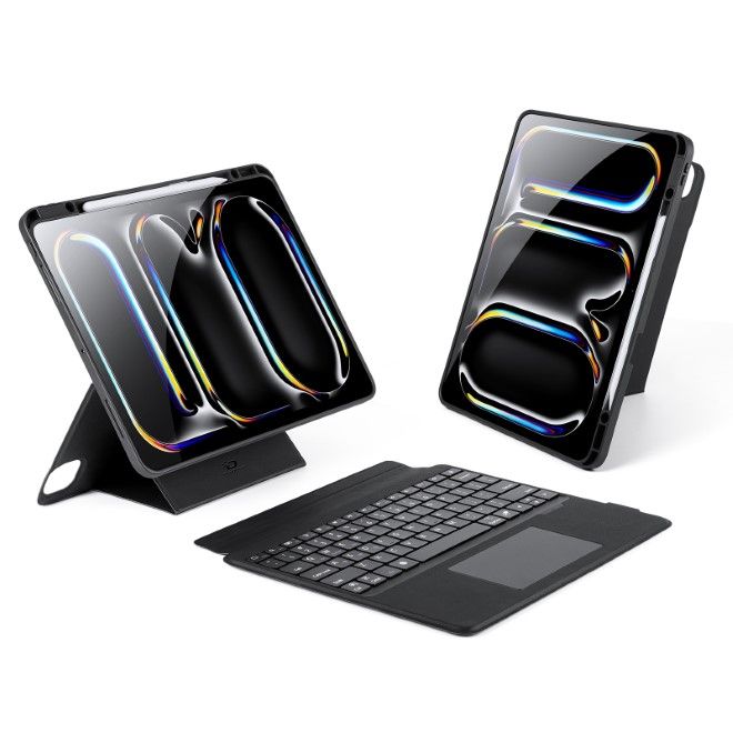 Retourenartikel – Dux Ducis - iPad Pro 13 (2024) Tastatur Hülle - Keyboard Case - DK Series - schwarz