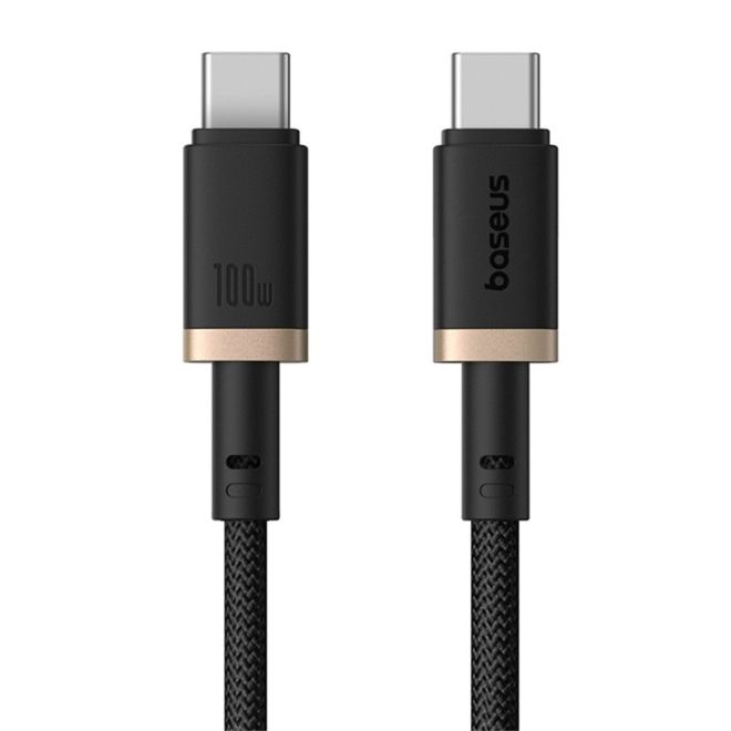 Baseus - USB Typ-C auf USB Typ-C Lade- und Datenkabel (1 m) - 100W - Dura Series - schwarz