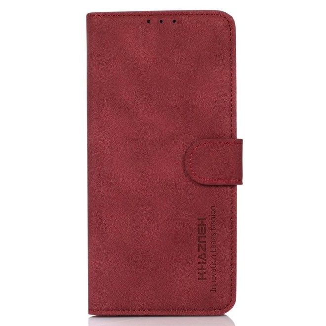 iPhone 16e Handy Hülle - Classic II Leder Bookcover Series - rot