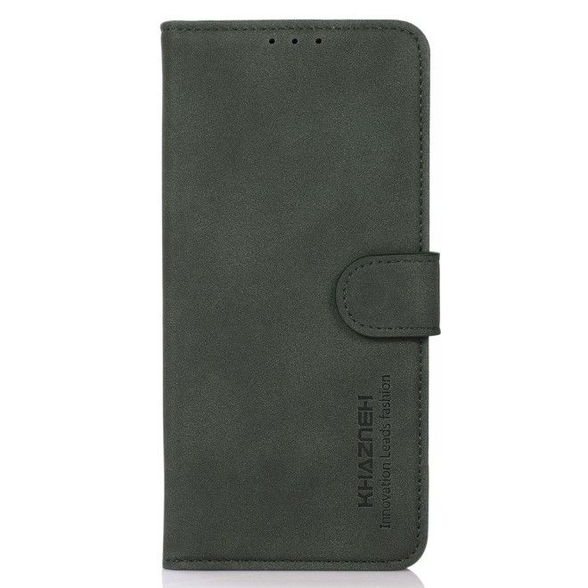 iPhone 16e Handy Hülle - Classic II Leder Bookcover Series - grün