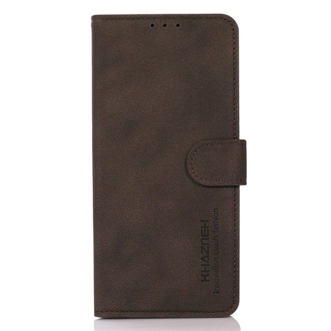 iPhone 16e Handy Hülle - Classic II Leder Bookcover Series - braun